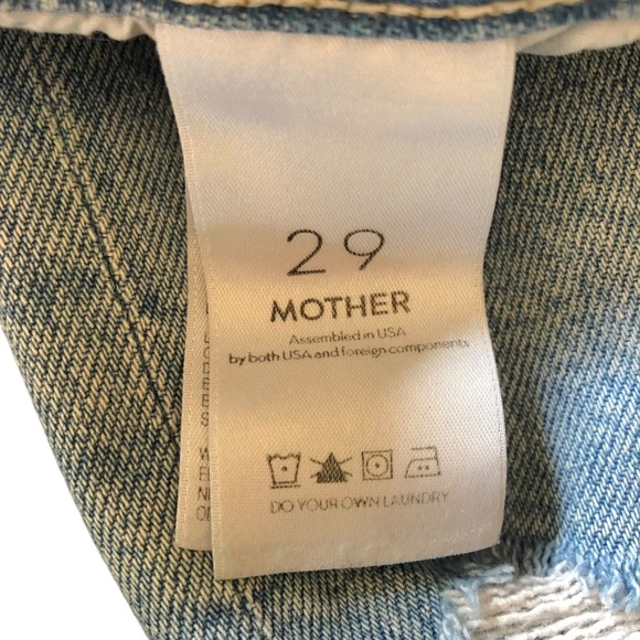 Mother Superior Tomcat Light Blue Distressed Jeans Size 29 - Picture 14 of 16